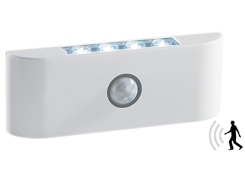 ; LED-Lichtleisten mit Bewegungsmelder, LED-Solar-Außenlampen mit PIR-Sensoren (neutralweiß) 