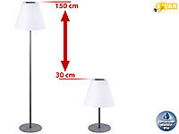 Lunartec Kabellose Solar-LED-Tisch & Stehleuchte, 1,6 W, 50 lm, IP44; Stehlampen Stehlampen Stehlampen Stehlampen 