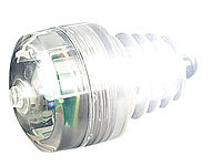 Lunartec Leuchtender Flaschenverschluss mit weißer LED; Party-LED-Lichterketten in Glühbirnenform 