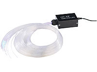 Lunartec LED Glasfaser-Optik-Sternenhimmel (weiß) mit Glitzer-Effekten