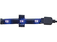 Lunartec SMD-LED-Crossverbindung  RGB per Infrarot steuerbar; LED-Lichtleisten mit Bewegungsmelder LED-Lichtleisten mit Bewegungsmelder LED-Lichtleisten mit Bewegungsmelder LED-Lichtleisten mit Bewegungsmelder 