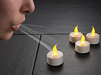 ; Akku-LED-Teelicht-Sets mit Ladestation 