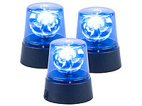 Lunartec 3er-Set LED-Partyleuchten im Blaulichtdesign, mit 360°-Beleuchtung; LED-Solar-Wegeleuchten LED-Solar-Wegeleuchten LED-Solar-Wegeleuchten LED-Solar-Wegeleuchten 