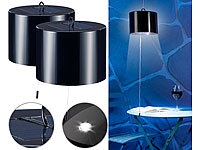 Lunartec 2er-Set spritzwassergeschützte Solar-LED-Hängeleuchten für außen; LED-Solar-Wegeleuchten LED-Solar-Wegeleuchten LED-Solar-Wegeleuchten LED-Solar-Wegeleuchten 