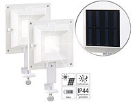 Lunartec 2er-Set Solar-LED-Dachrinnenleuchten, 6 SMD-LEDs, je 20 Lumen, IP44; LED-Solar-Wegeleuchten LED-Solar-Wegeleuchten LED-Solar-Wegeleuchten LED-Solar-Wegeleuchten 