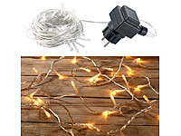 Lunartec LED-Lichterkette mit 100 LEDs, warmweiß, 11 m, Innenbereich; Weihnachtsbaumketten Weihnachtsbaumketten 