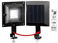 Lunartec Solar-LED-Dachrinnenleuchte, 20 Lumen, 0,2 Watt, Licht-Sensor, schwarz; LED-Solar-Wegeleuchten LED-Solar-Wegeleuchten LED-Solar-Wegeleuchten LED-Solar-Wegeleuchten 