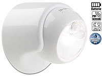 Lunartec LED-Außenlicht, Lichtsensor, Bewegungsmelder, Kugelkopf, IP44, 30 lm