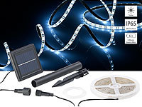 Lunartec Solar-LED-Streifen mit 180 tageslichtweißen LEDs, Versandrückläufer; LED-Solar-Wegeleuchten LED-Solar-Wegeleuchten 