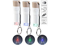 Lunartec 3er-Set LED-Weinflaschen-Lichter mit RGB-Farbwechsel, per USB ladbar