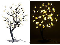 Lunartec LED-Baum mit 64 beleuchteten Blüten, 45 cm, IP44, für innen & außen; Solar-Windlichter mit Farbwechsel und Dämmerungssensor Solar-Windlichter mit Farbwechsel und Dämmerungssensor Solar-Windlichter mit Farbwechsel und Dämmerungssensor Solar-Windlichter mit Farbwechsel und Dämmerungssensor 