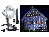 Lunartec LED-Kugellampe mit Schneefall-Effekt und Ausschalt-Timer, weiß, IP44