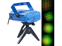 Lunartec Indoor-Laser-Projektor, Sternenmeer-Effekt, Sound-Steuerung, grün/rot