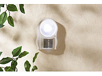 Lunartec LED-Leuchte mit Bewegungs & Dämmerungssensor (refurbished); LED-Lichtleisten mit Bewegungsmelder, LED-Solar-Außenlampen mit PIR-Sensoren (neutralweiß) 