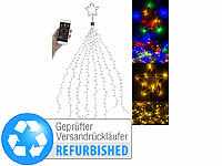 Lunartec Christbaum-Überwurf-Lichterkette, 320 RGBW-LEDs, Versandrückläufer; LED-Lichterketten für innen und außen LED-Lichterketten für innen und außen 
