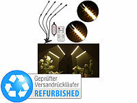 Lunartec 4-flammige Vollspektrum-LED-Pflanzenlampe, Versandrückläufer; LED-Pflanzenwachstums-Streifen 