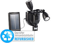 Lunartec Duo Solar Außen-Strahler CREE LEDs,6W,PIR, schwarz (refurbished)