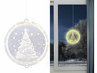 Lunartec Weihnachtliches Fenster-Licht mit Weihnachtsbaum-Motiv, Ø 16 cm; LED-Lichterketten für innen und außen LED-Lichterketten für innen und außen LED-Lichterketten für innen und außen LED-Lichterketten für innen und außen 