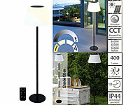 Lunartec Ultrahelle Solar-LED-Tisch & Stehleuchte mit Fernbedienung, CCT, 400lm; Stehlampen Stehlampen Stehlampen Stehlampen 