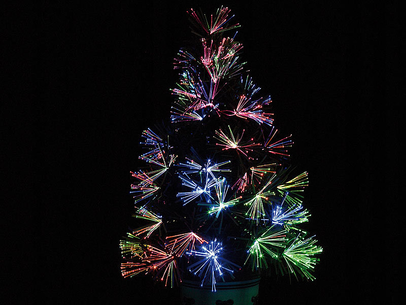 LED-Weihnachtsbaum mit Glasfaser-Farbwechsler Weihnachtsbaum fürs Auto