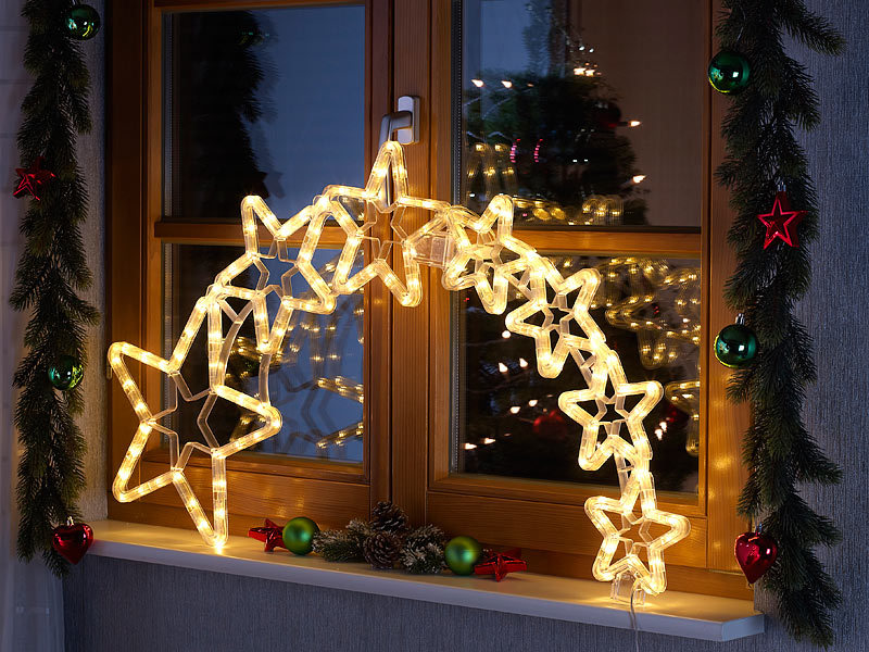 Lunartec Weihnachtsdeko "Kometenschweif" mit 120 LEDs, IP44