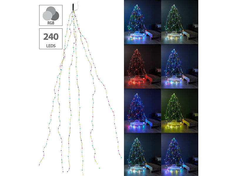 ; LED-Lichterketten für innen und außen, Kabellose, dimmbare LED-Weihnachtsbaumkerzen mit Fernbedienung und Timer 