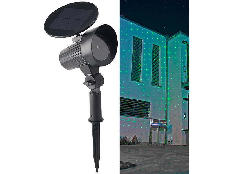 LED Laser Projektor Kombi-Set LED Projektor Sternenhimmel,LED Solar Lichterkette 