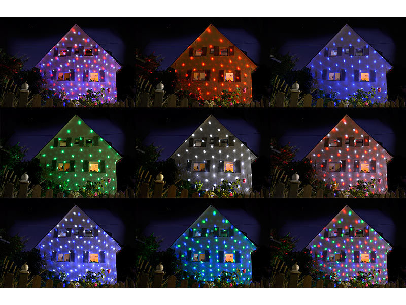 Lunartec Led Kugellampe Mit Schneefall Effekt Und Timer Weiss Rgb Ip44