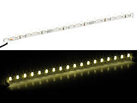 Lunartec Ultraflexible LED-Leiste mit 18 LEDs warmweiß, 33 cm; LED-Lichtbänder 