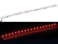 Lunartec Ultraflexible LED-Leiste mit 18 LEDs rot, 33 cm; LED-Lichtbänder LED-Lichtbänder 