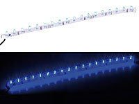 Lunartec Ultraflexible LED-Leiste mit 18 LEDs blau, 33 cm; LED-Lichtbänder LED-Lichtbänder 