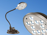 Lunartec Usb Led Lampe Mit Schwanenhals Und Saugnapf Halterung 