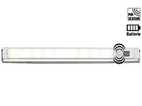 Lunartec LED-Lichtleiste mit Bewegungsmelder und Lichtsensor warmweiß 4er-Set; LED-Lichtleisten 