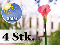 ; Solarlampen-Blumen für Terrassen, Balkone 