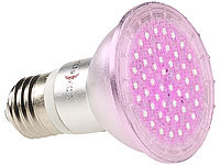 Lunartec LED-Pflanzenlampe mit 48 LEDs, 50 Lumen, E27; LED-Spots GU5.3 (warmweiß), LED-Pflanzenwachstums-Streifen LED-Spots GU5.3 (warmweiß), LED-Pflanzenwachstums-Streifen LED-Spots GU5.3 (warmweiß), LED-Pflanzenwachstums-Streifen 