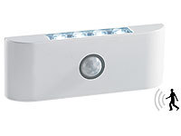 Lunartec LED-Treppen und Unterbau-Leuchte mit PIR-Bewegungssensor(refurbished); LED-Lichtleisten mit Bewegungsmelder 