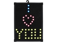 Lunartec Individuelles Leuchtschild mit 60 Steck-LEDs und Farbkappen; LED Pinnwand LED Pinnwand 