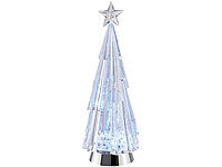 Lunartec Acrylglas-Weihnachtsbaum mit 3-farbiger LED, 29 cm; LED Weihnachtsbaumkugeln LED Weihnachtsbaumkugeln LED Weihnachtsbaumkugeln 