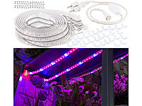 Lunartec 12 Meter LED-Pflanzen-Wachstums-Streifen, rot & blau, mit Netzteil; LED-Lichtbänder LED-Lichtbänder LED-Lichtbänder 