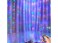 Lunartec RGB-LED-Lichtervorhang, 300 LEDs, Fernbedienung, 3x3 m, Timer, USB; LED-Solar-Lichterketten (warmweiß) LED-Solar-Lichterketten (warmweiß) LED-Solar-Lichterketten (warmweiß) LED-Solar-Lichterketten (warmweiß) 