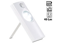 Lunartec LED-Wand & Stand-Leuchte mit Bewegungserkennung, 0,36 Watt, 40 Lumen; LED-Batterieleuchten mit Bewegungsmelder LED-Batterieleuchten mit Bewegungsmelder LED-Batterieleuchten mit Bewegungsmelder LED-Batterieleuchten mit Bewegungsmelder 