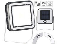 Lunartec Solar-COB-LED-Arbeitsleuchte im Baustrahler-Design,  3 Watt, 150 lm; LED-Solar-Wegeleuchten 