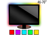 Lunartec TV-Hintergrundbeleuchtung LT-184C, 4 Leisten, USB, multicolor, 46-70"; LED-Lichtbänder LED-Lichtbänder LED-Lichtbänder 