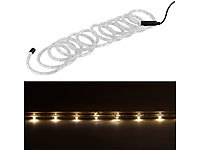 Lunartec LED-Lichtschlauch für innen  10 Meter, warmweiß; LED-Lichtbänder LED-Lichtbänder LED-Lichtbänder 