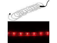 Lunartec LED-Lichtschlauch für innen  10 Meter, rot; LED-Lichtbänder LED-Lichtbänder LED-Lichtbänder 