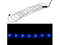 Lunartec LED-Lichtschlauch für innen 10 Meter, blau; LED-Lichtbänder LED-Lichtbänder LED-Lichtbänder 