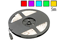 Lunartec LED-Streifen LC-500A mit Multicolor in RGB+W, 5 m, IP65; LED-Lichtbänder LED-Lichtbänder LED-Lichtbänder LED-Lichtbänder