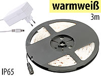 Lunartec LED-Streifen LE-300MA, 3 m, warmweiß mit Netzteil; LED Lichtschläuche LED Lichtschläuche LED Lichtschläuche