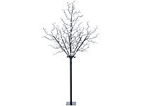 Lunartec LED-Deko-Baum mit 600 beleuchteten Blüten, 250 cm (Versandrückläufer); LED-Solar-Lichterketten (warmweiß) 