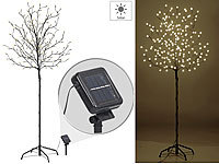 Lunartec XL-Solar-LED-Lichterbaum mit 200 beleuchteten Knospen, 150cm, IP44; LED-Solar-Wegeleuchten LED-Solar-Wegeleuchten LED-Solar-Wegeleuchten 